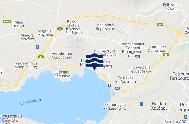 Asprópyrgos, Greece潮水