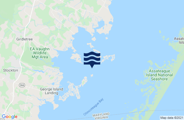 Assacorkin Island, United States潮水