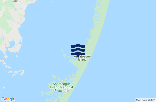 Assateague Island, United States潮水