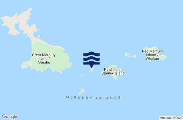 Atiu or Middle Island, New Zealand潮水