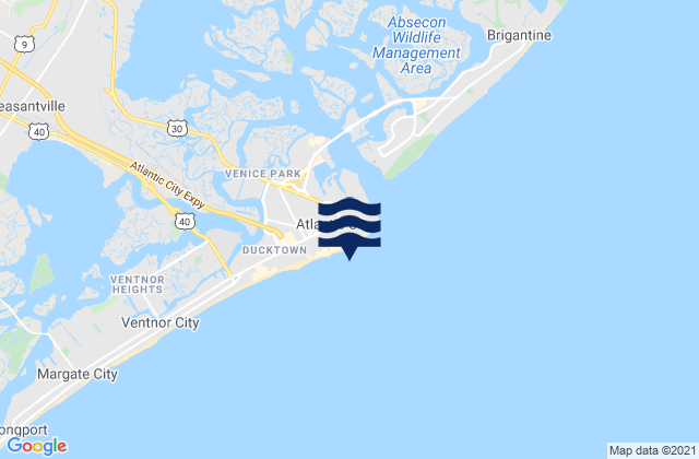 Atlantic City Ocean, United States潮水