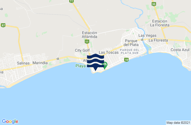 Atlántida, Uruguay潮水