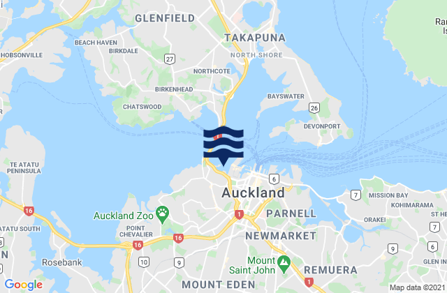 Auckland, New Zealand潮水