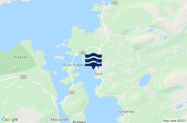 Aure, Norway潮水