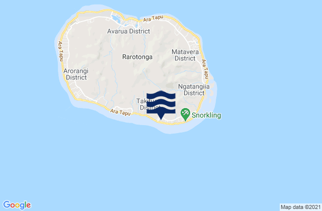 Avana, French Polynesia潮水