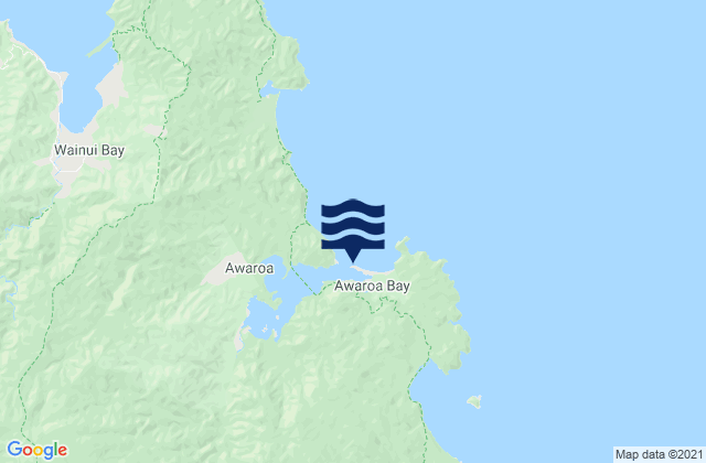 Awaroa Bay Abel Tasman, New Zealand潮水