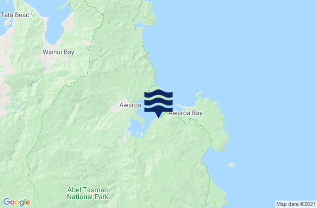 Awaroa Bay, New Zealand潮水