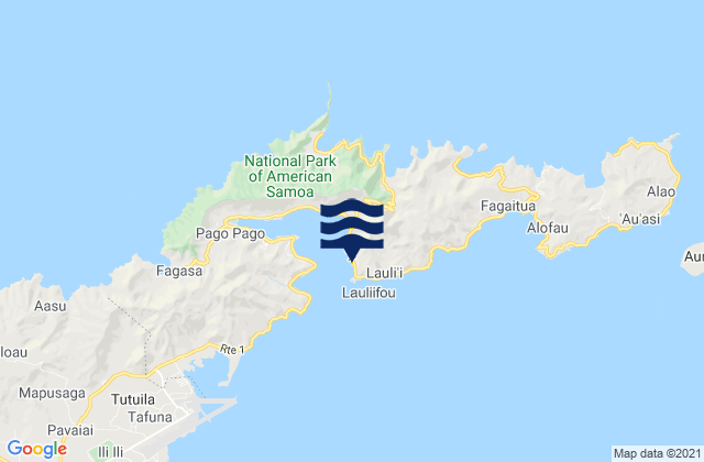 Aūa, American Samoa潮水