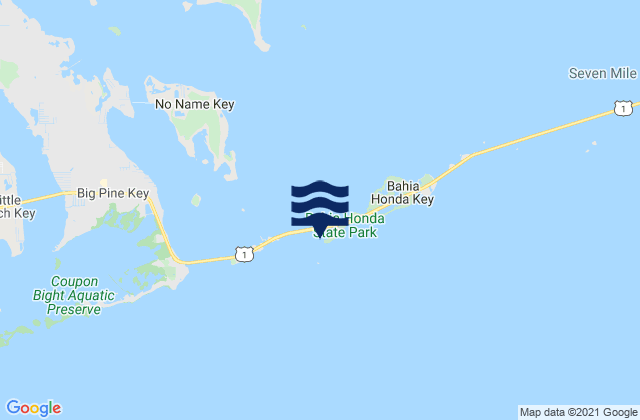 Bahia Honda Key Bahia Honda Channel, United States潮水