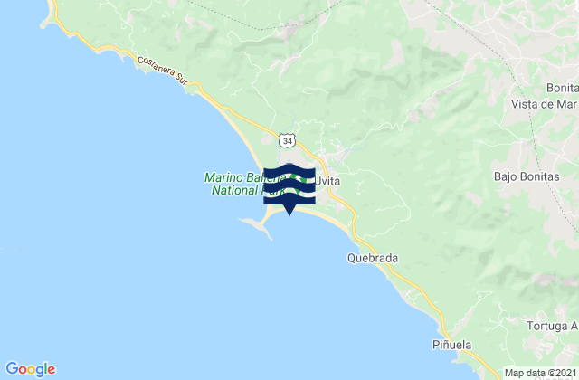 Bahia Uvita, Costa Rica潮水