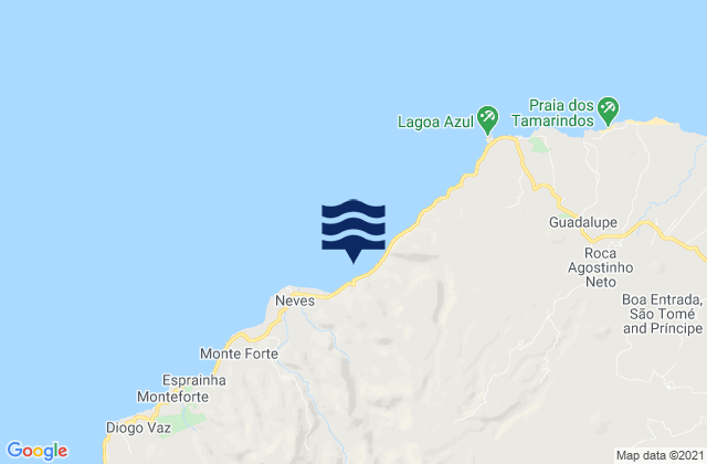 Bahia de Ana Chaves Soa Tome, Sao Tome and Principe潮水