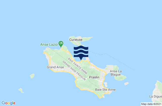 Baie Sainte Anne, Seychelles潮水