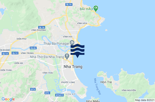 Baie de Nha Trang, Vietnam潮水