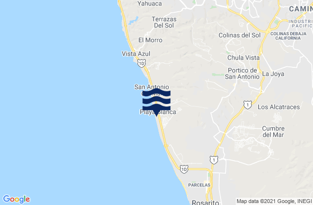 Baja Malibu, Mexico潮水
