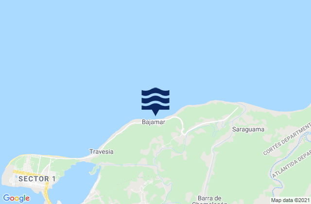 Baja Mar, Honduras潮水