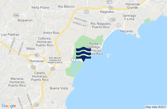 Bajandas, Puerto Rico潮水