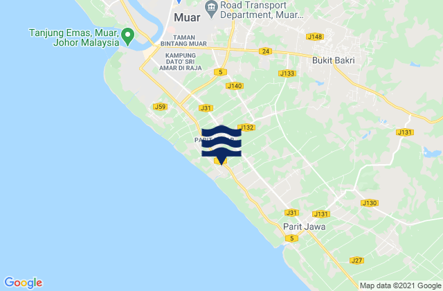 Bakri, Malaysia潮水