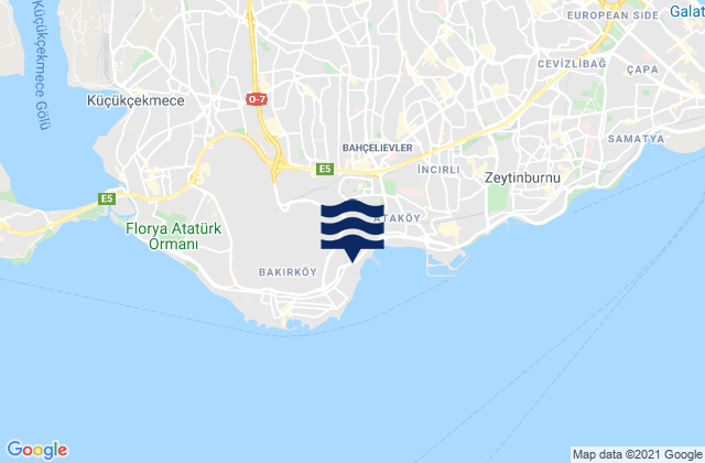 Bakırköy, Turkey潮水