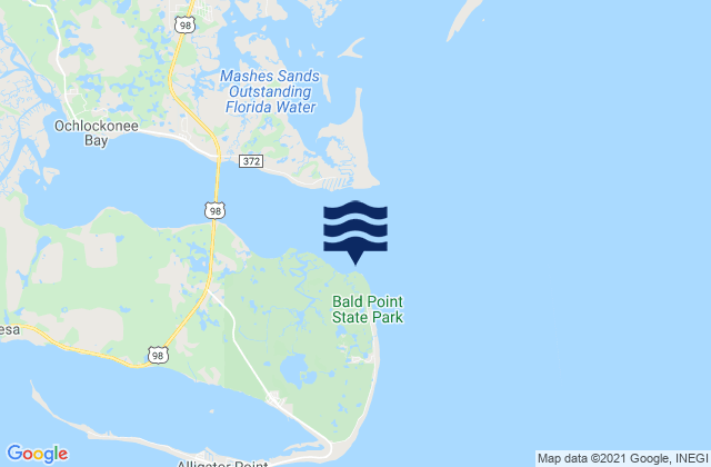 Bald Point (Ochlockonee Bay), United States潮水