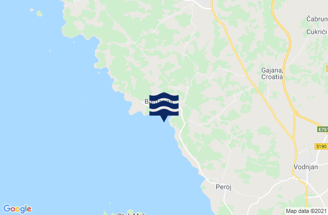 Bale-Valle, Croatia潮水