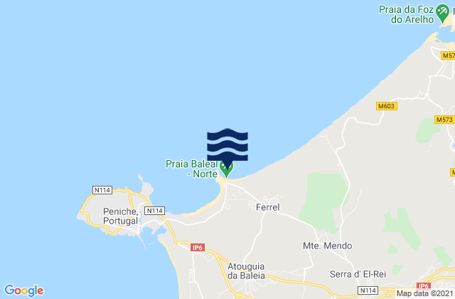 Baleal Sul, Portugal潮水