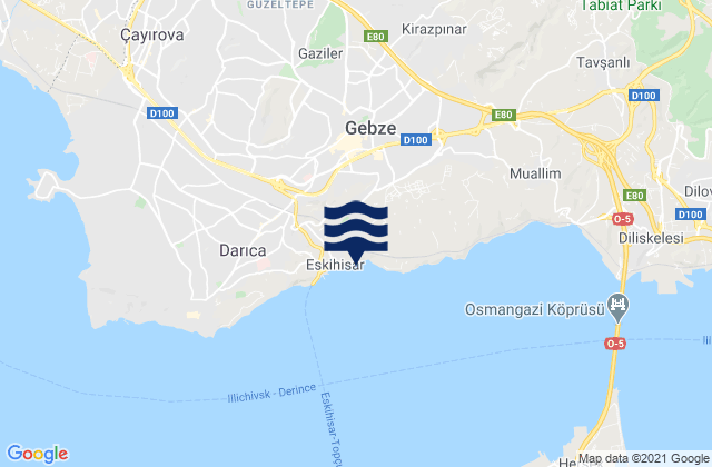 Balçık, Turkey潮水