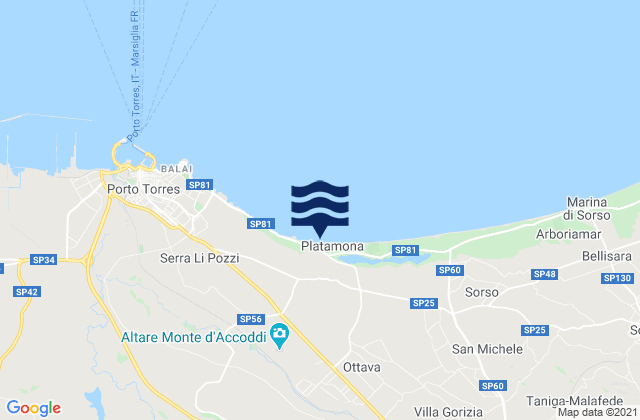 Bancali, Italy潮水