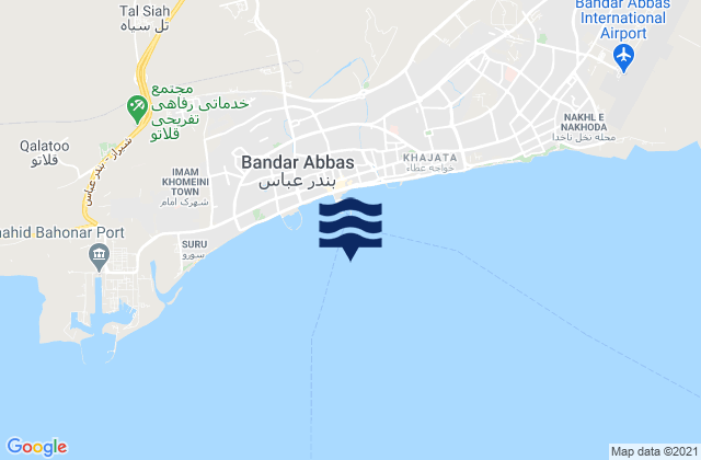 Bandar-e-Abbas, Iran潮水