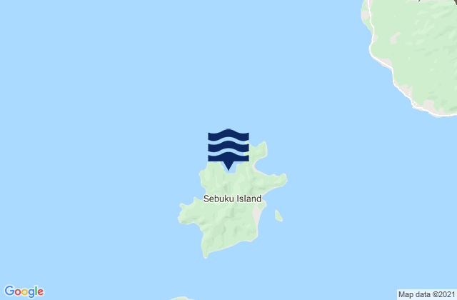 Bangkai Anchorage (Sebuku Island), Indonesia潮水