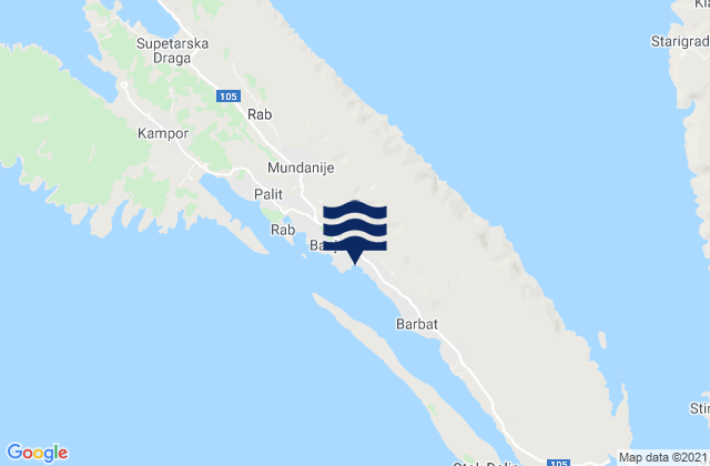 Banjol, Croatia潮水