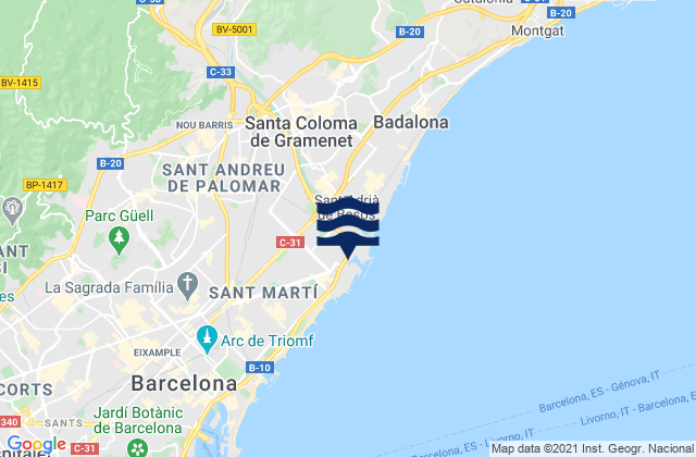 Barberà del Vallès, Spain潮水