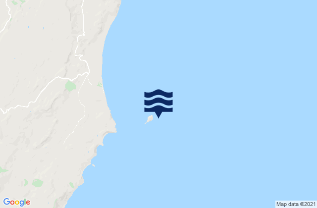 Bare Island (Motu o Kura), New Zealand潮水