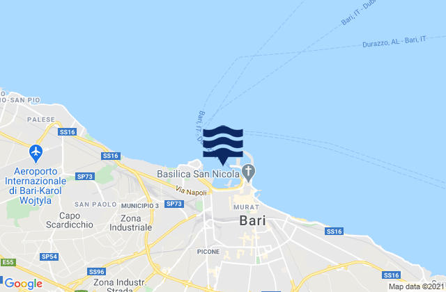 Bari Port, Italy潮水