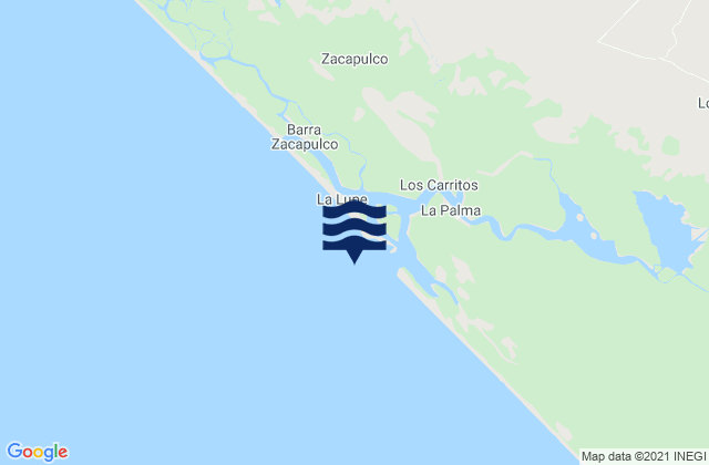 Barra Zacapulco, Mexico潮水