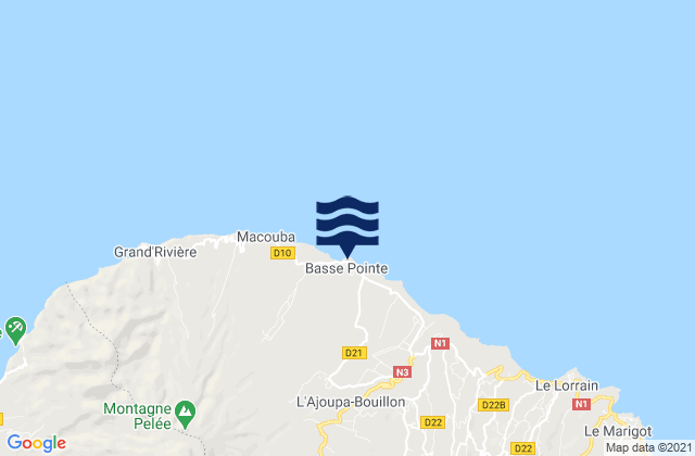 Basse-Pointe, Martinique潮水