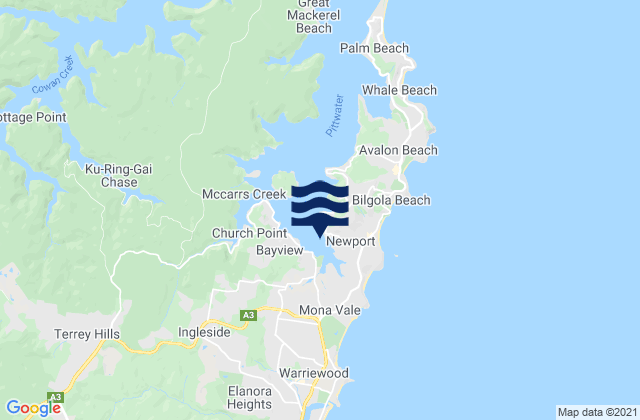 Bay View, Australia潮水