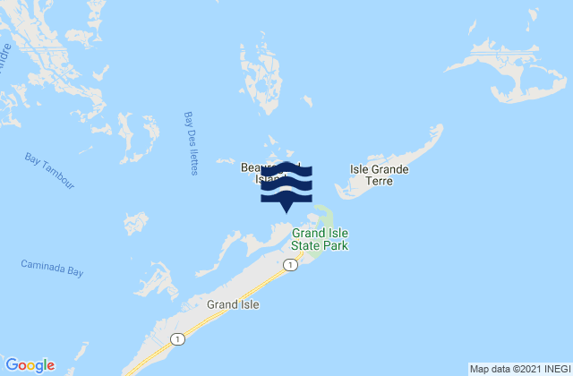 Bayou Rigaud (Grand Isle), United States潮水
