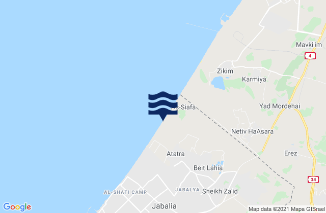 Bayt Ḩānūn, Palestinian Territory潮水