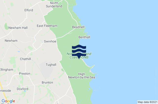 Beadnell Bay, United Kingdom潮水