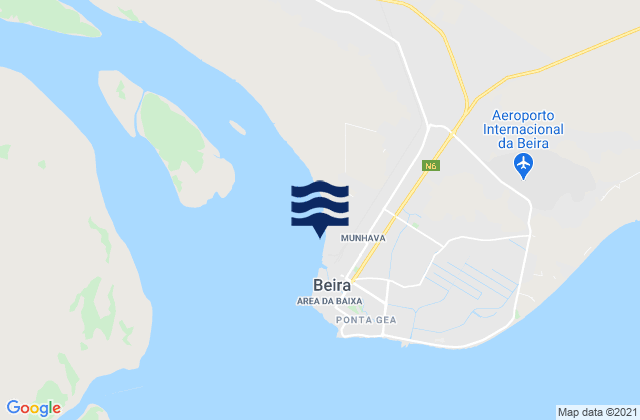 Beira Pungoe River, Mozambique潮水