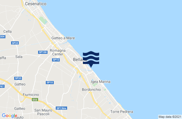 Bellaria-Igea Marina, Italy潮水