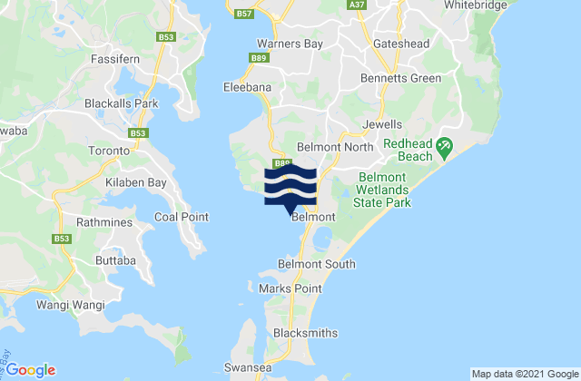 Belmont Bay, Australia潮水