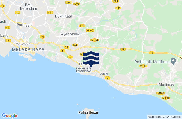 Bemban, Malaysia潮水