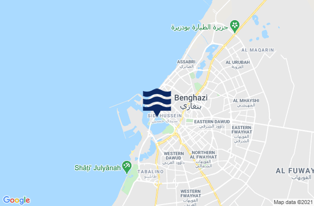 Benghazi, Libya潮水