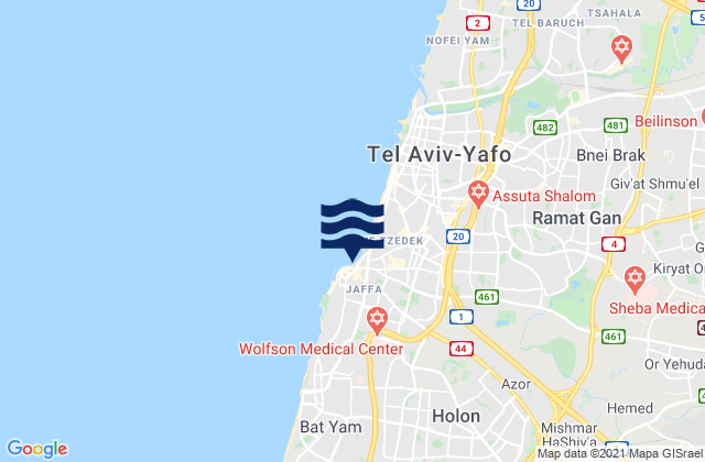 Bet Dagan, Israel潮水