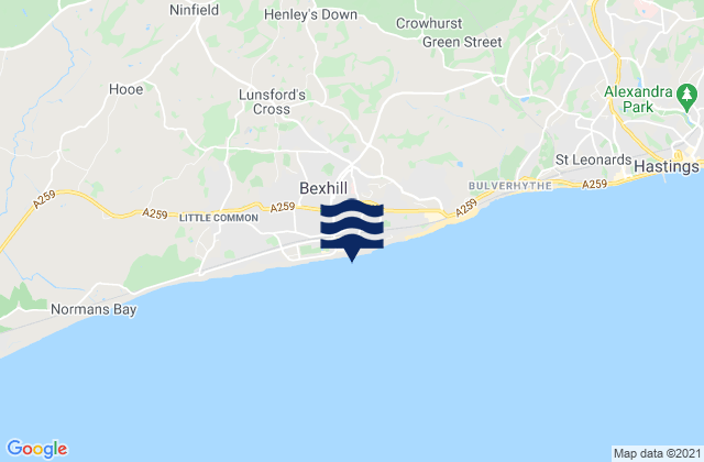 Bexhill-on-Sea, United Kingdom潮水