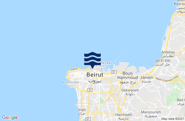 Beyrouth, Lebanon潮水