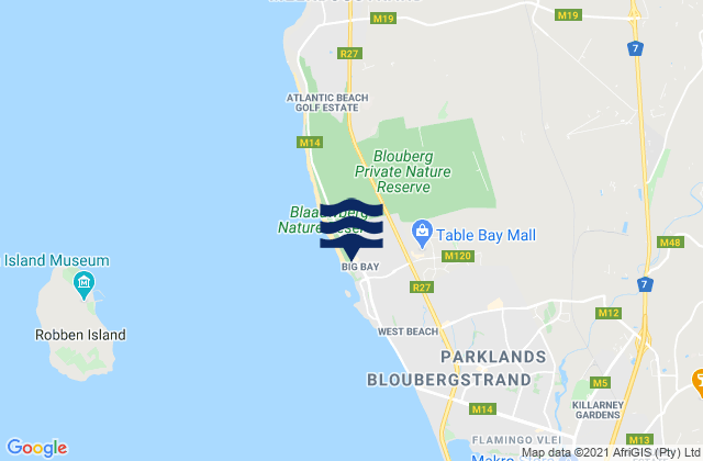Big Bay, South Africa潮水