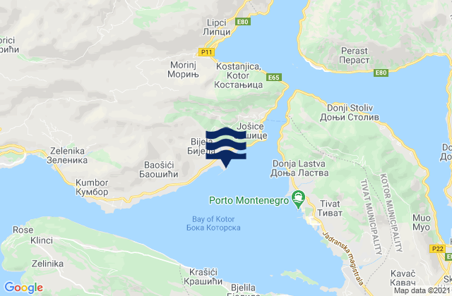 Bijela, Montenegro潮水