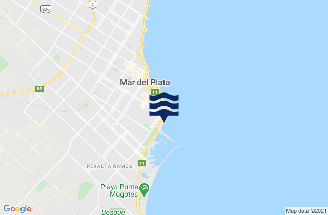 Biologia (Mar del Plata), Argentina潮水